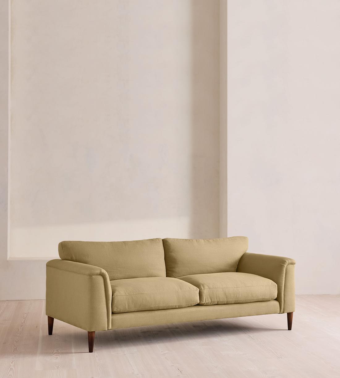 Reya Three Seater Sofa - Linen - Wheat - Listing - Image 2