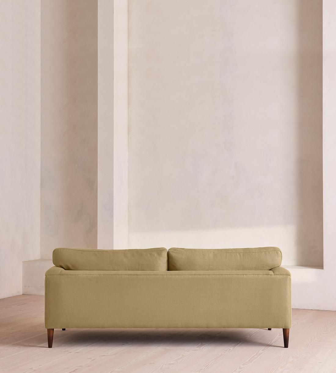 Reya Three Seater Sofa - Linen - Wheat - Images - Image 4