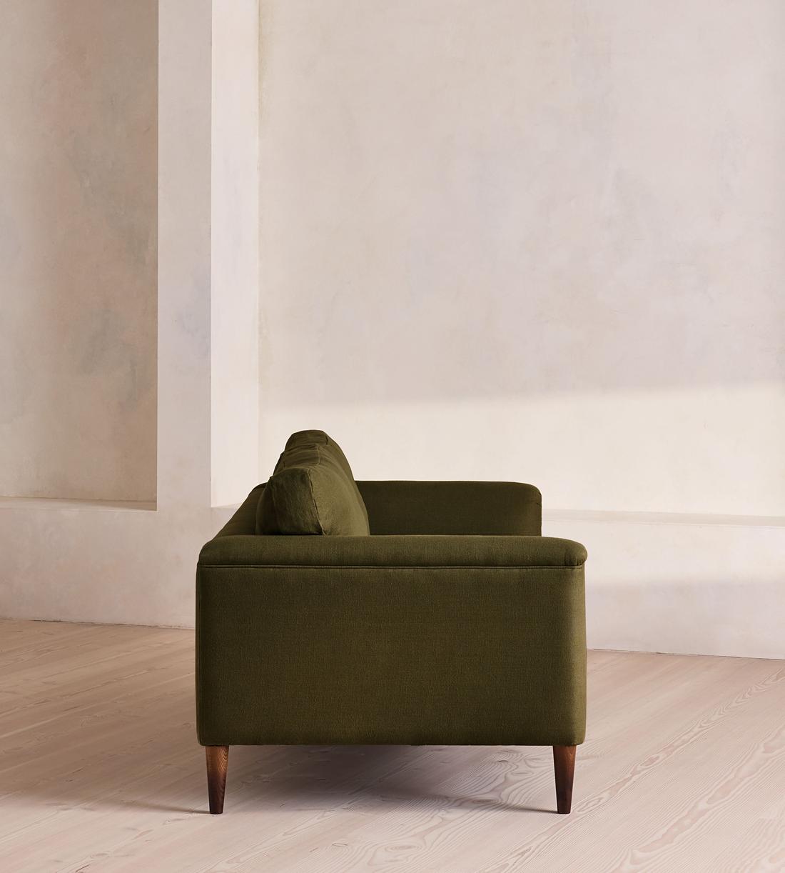 Reya Three Seater Sofa - Linen - Olive - US - Images - Image 3