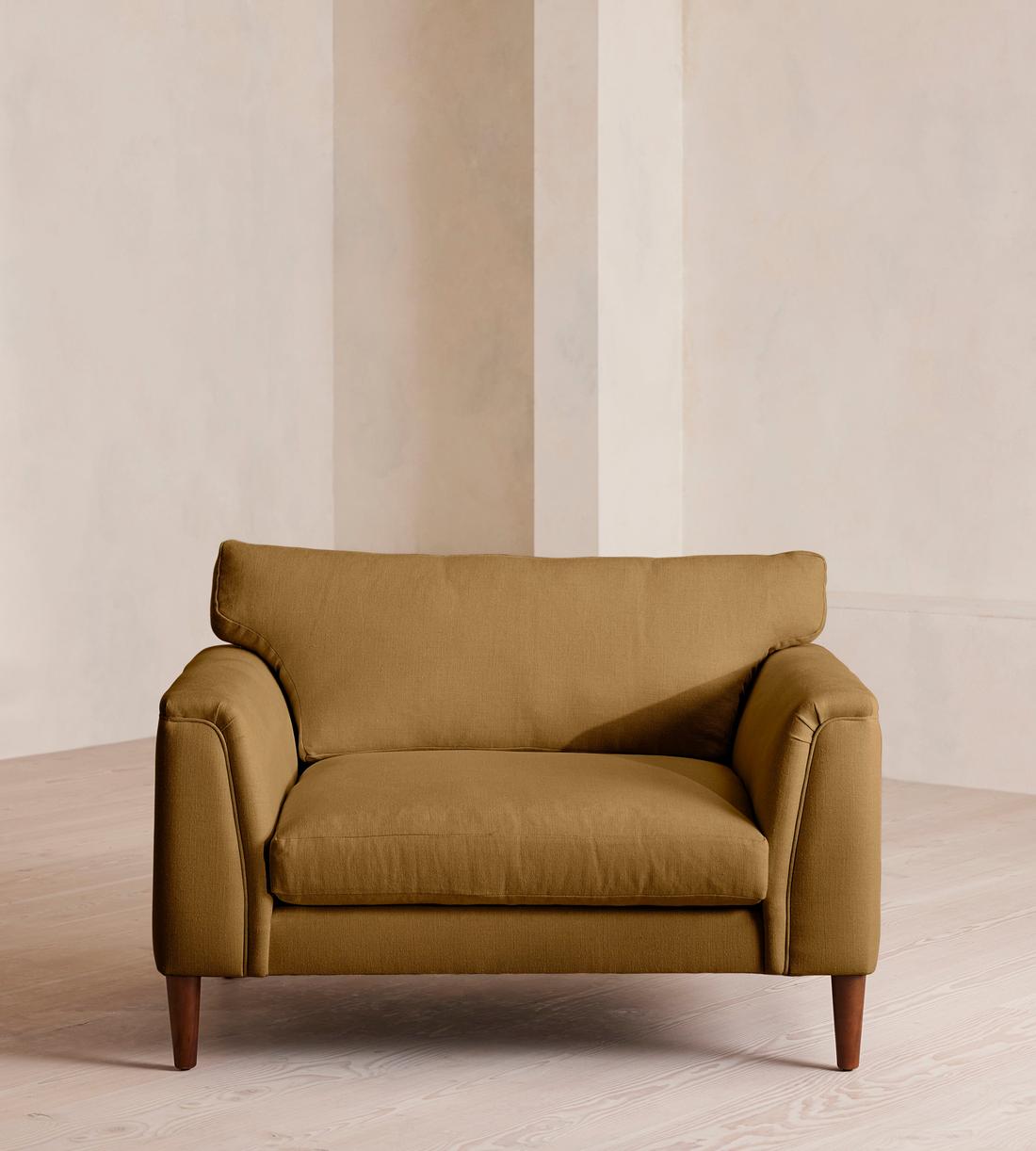 Reya Loveseat - Linen - Ochre - Listing - Image 2