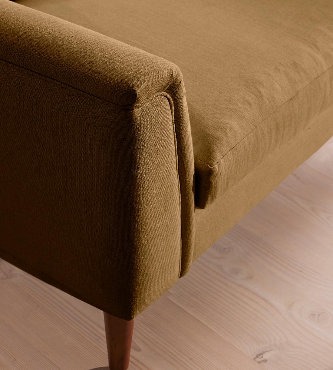 Reya Loveseat - Linen - Ochre - Images - Image 5