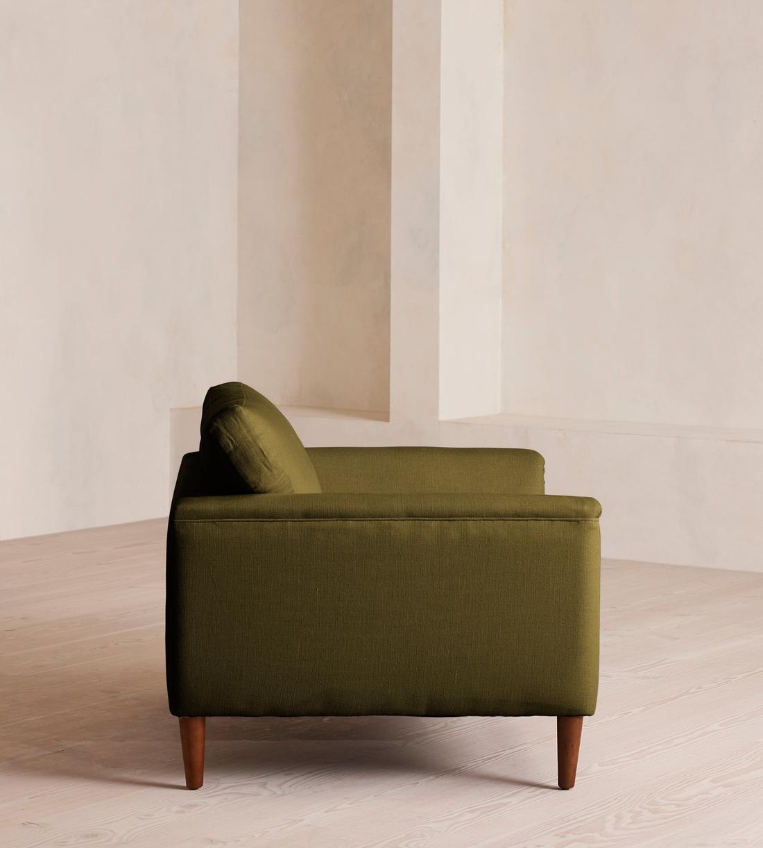 Reya Loveseat - Linen - Olive - Images - Image 3
