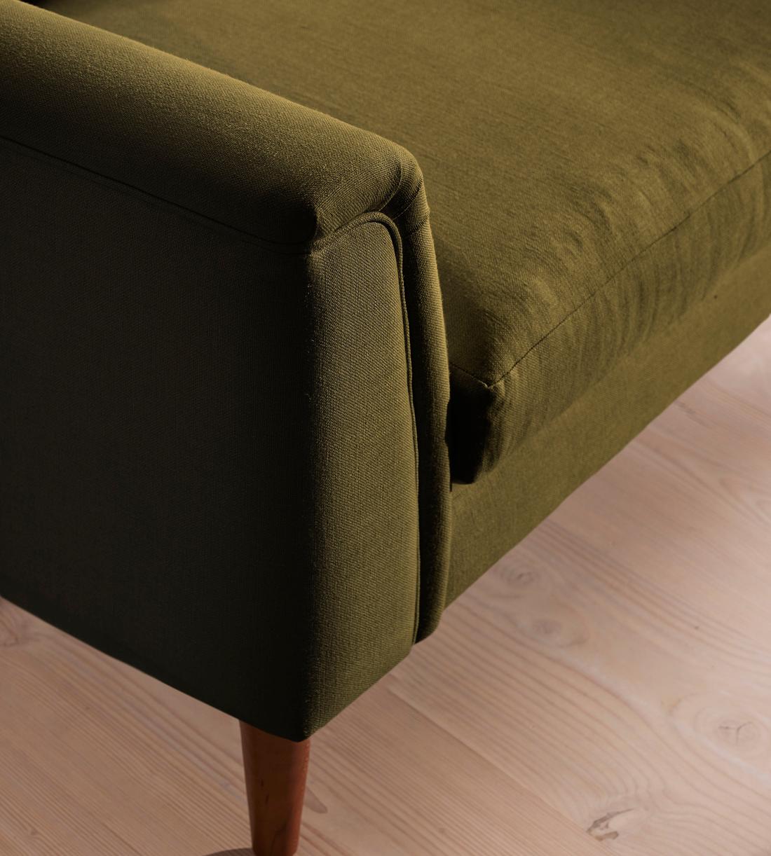 Reya Loveseat - Linen - Olive - Images - Image 5