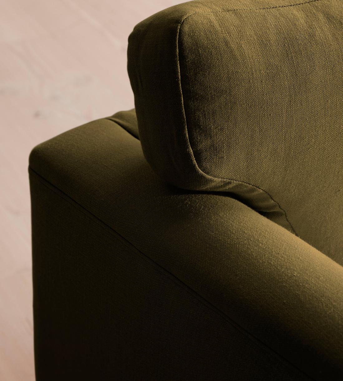 Reya Loveseat - Linen - Olive - Images - Image 7