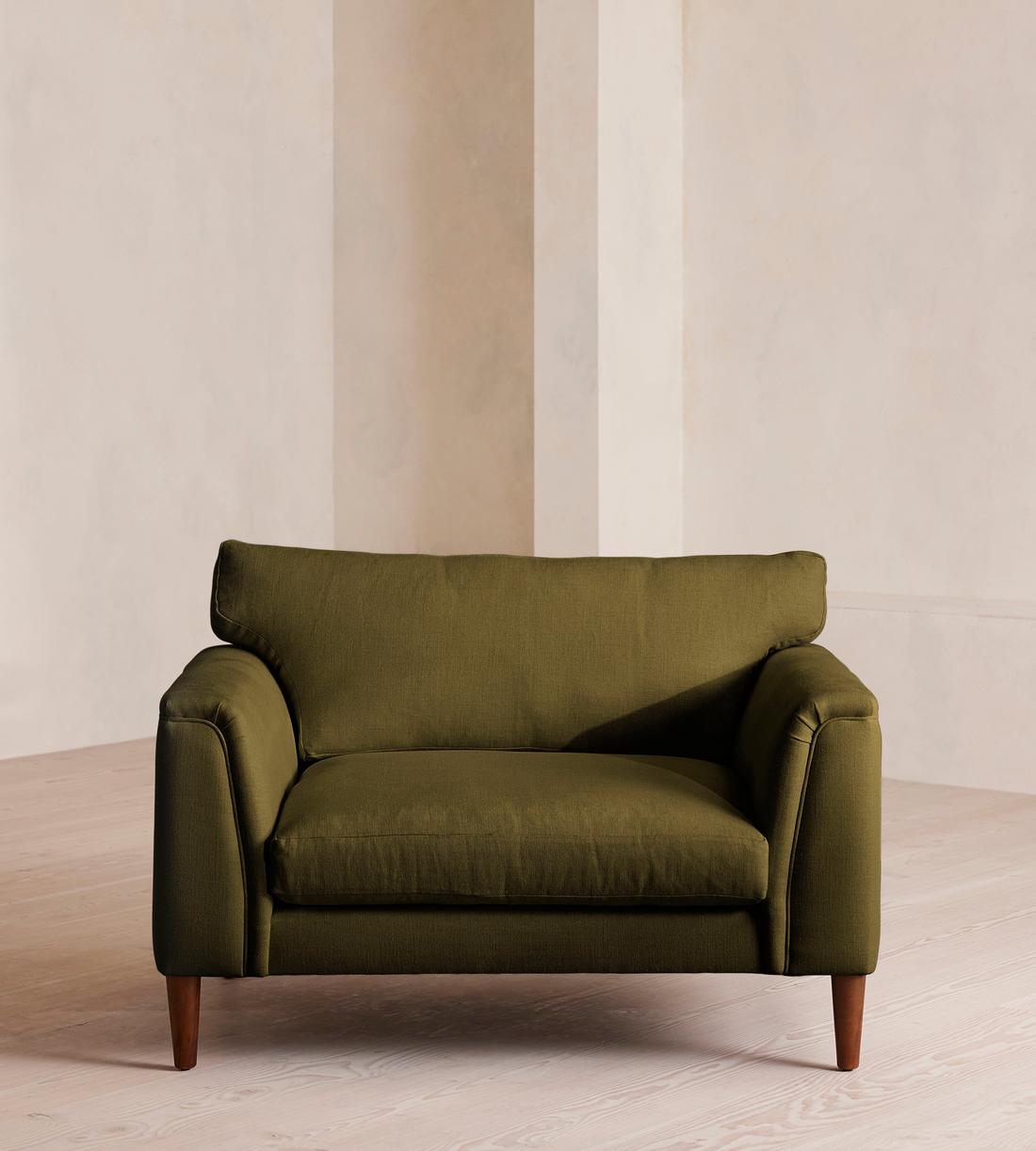 Reya Loveseat - Linen - Olive - US - Listing - Image 2