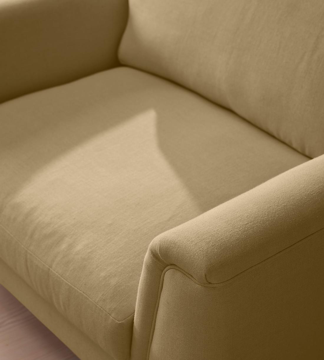 Reya Loveseat - Linen - Wheat - Images - Image 5