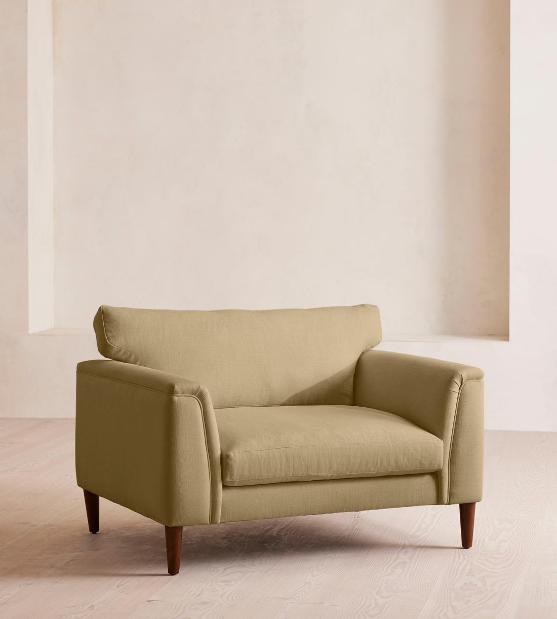 Reya Loveseat - Linen - Wheat - US - Listing - Image 1