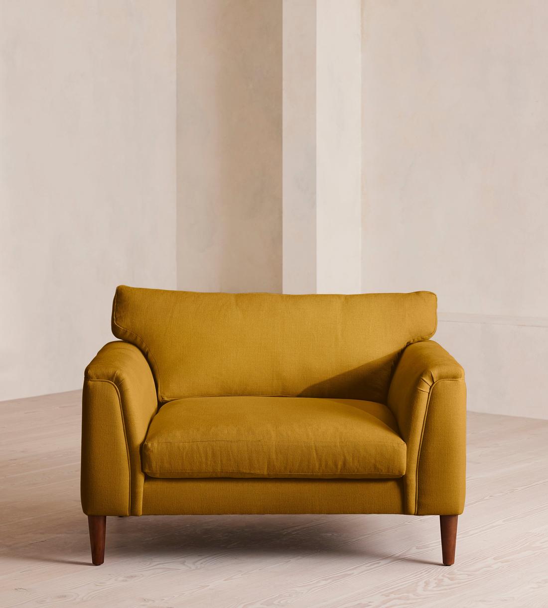 Reya Loveseat - Linen - Turmeric - UK - Listing - Image 2