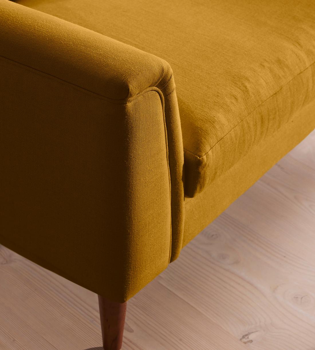 Reya Loveseat - Linen - Turmeric - UK - Images - Image 6