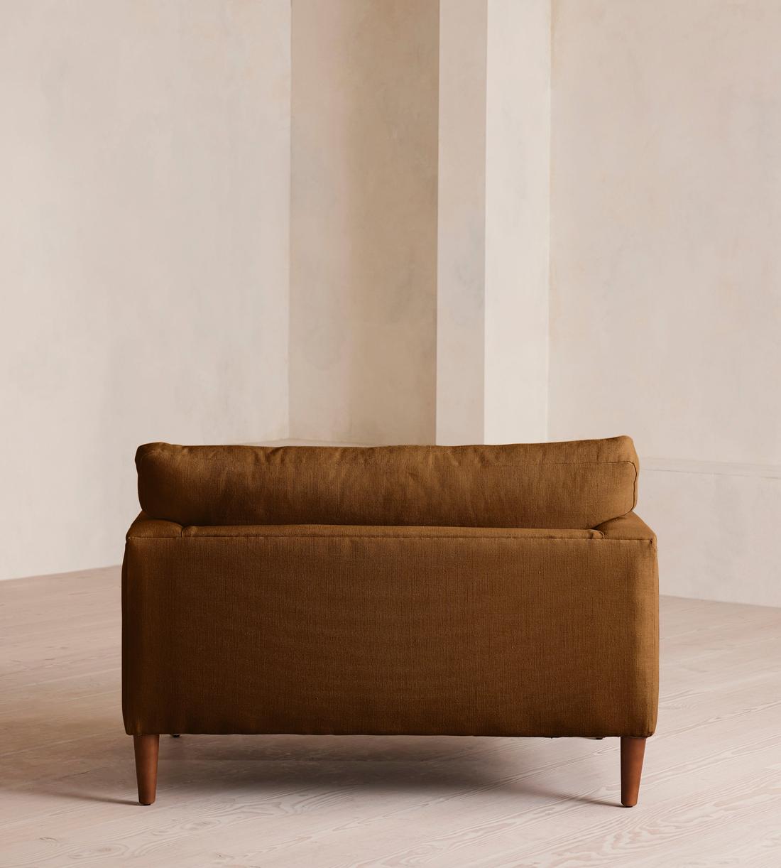 Reya Loveseat - Linen - Terracotta - US - Images - Image 4