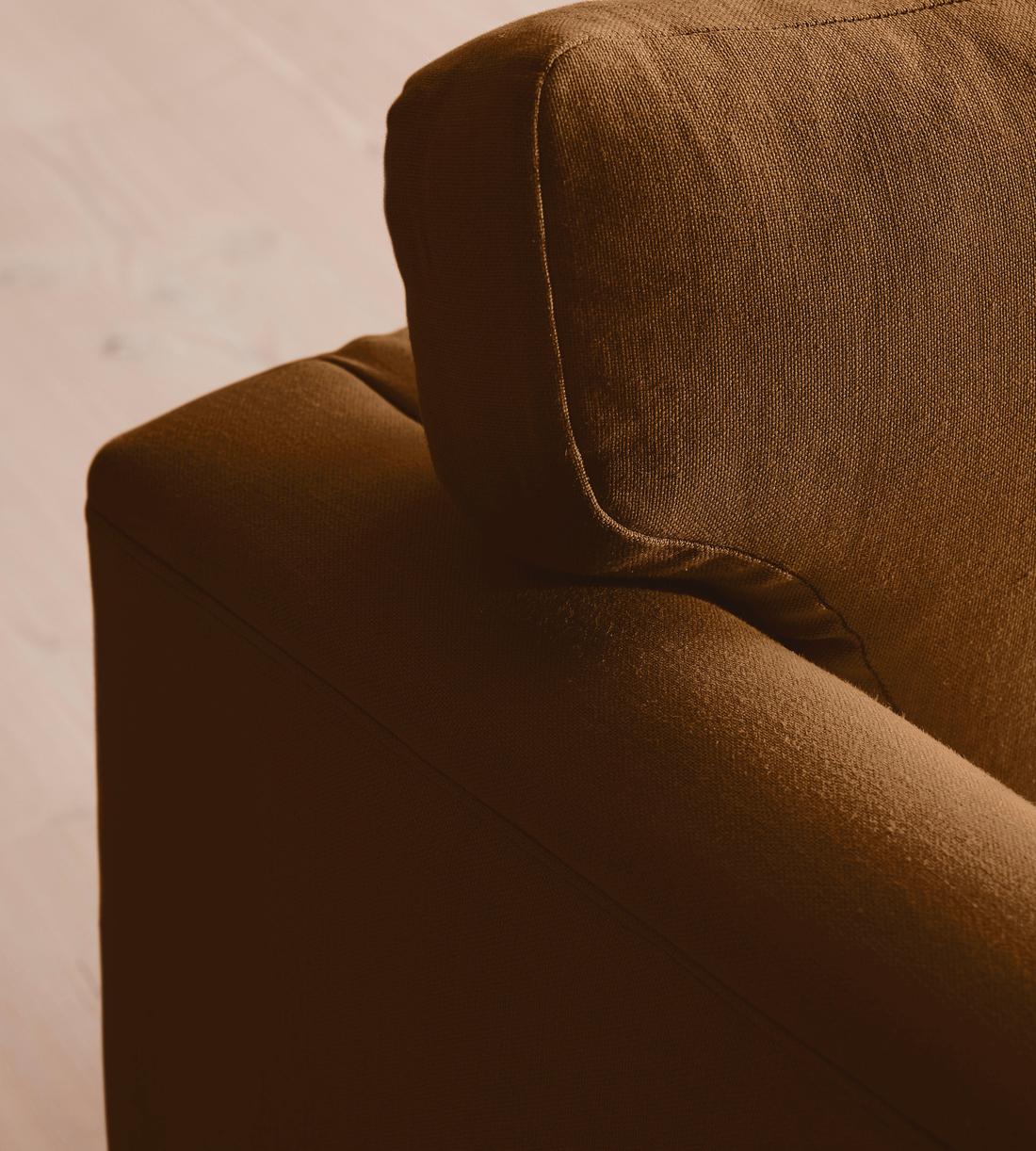 Reya Loveseat - Linen - Terracotta - US - Images - Image 7