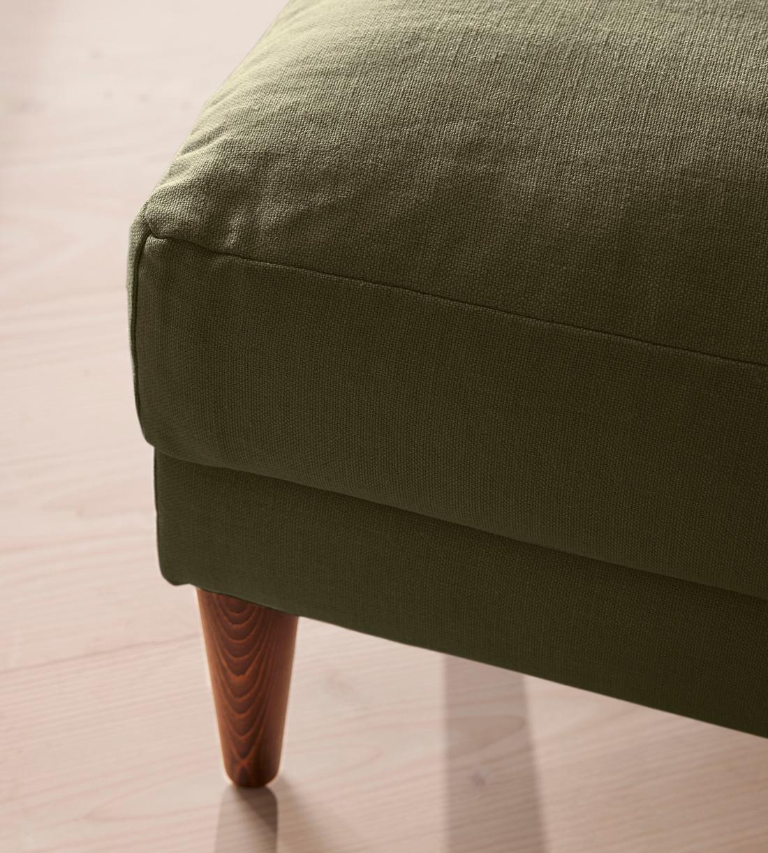 Reya Ottoman - Linen - Sage - Images - Image 3