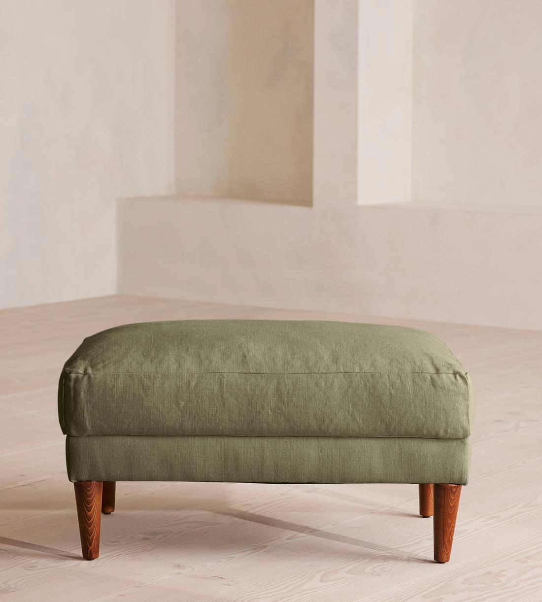 Reya Ottoman - Linen - Sage - US - Listing - Image 2