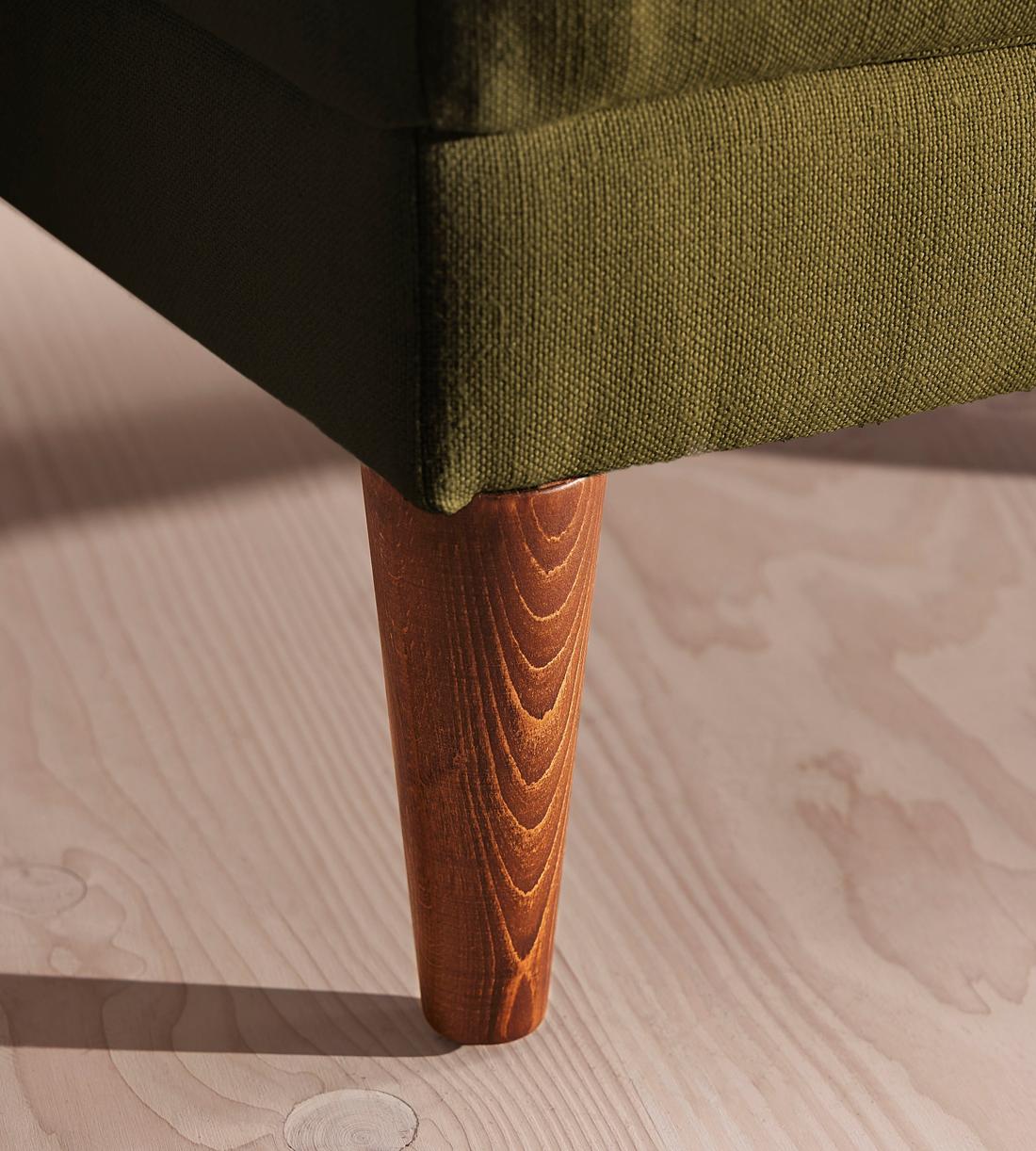 Reya Ottoman - Linen - Olive - US - Images - Image 4