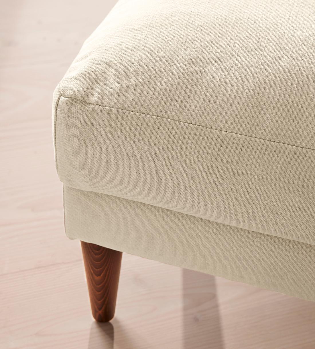 Reya Ottoman - Linen - Bisque - Images - Image 3
