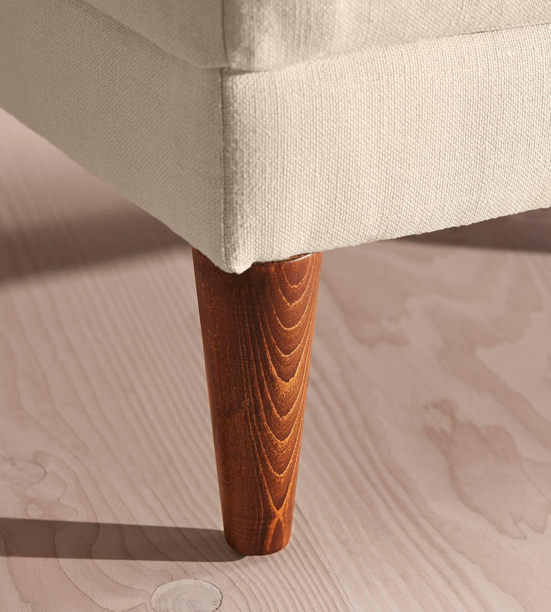 Reya Ottoman - Linen - Bisque - Images - Image 4