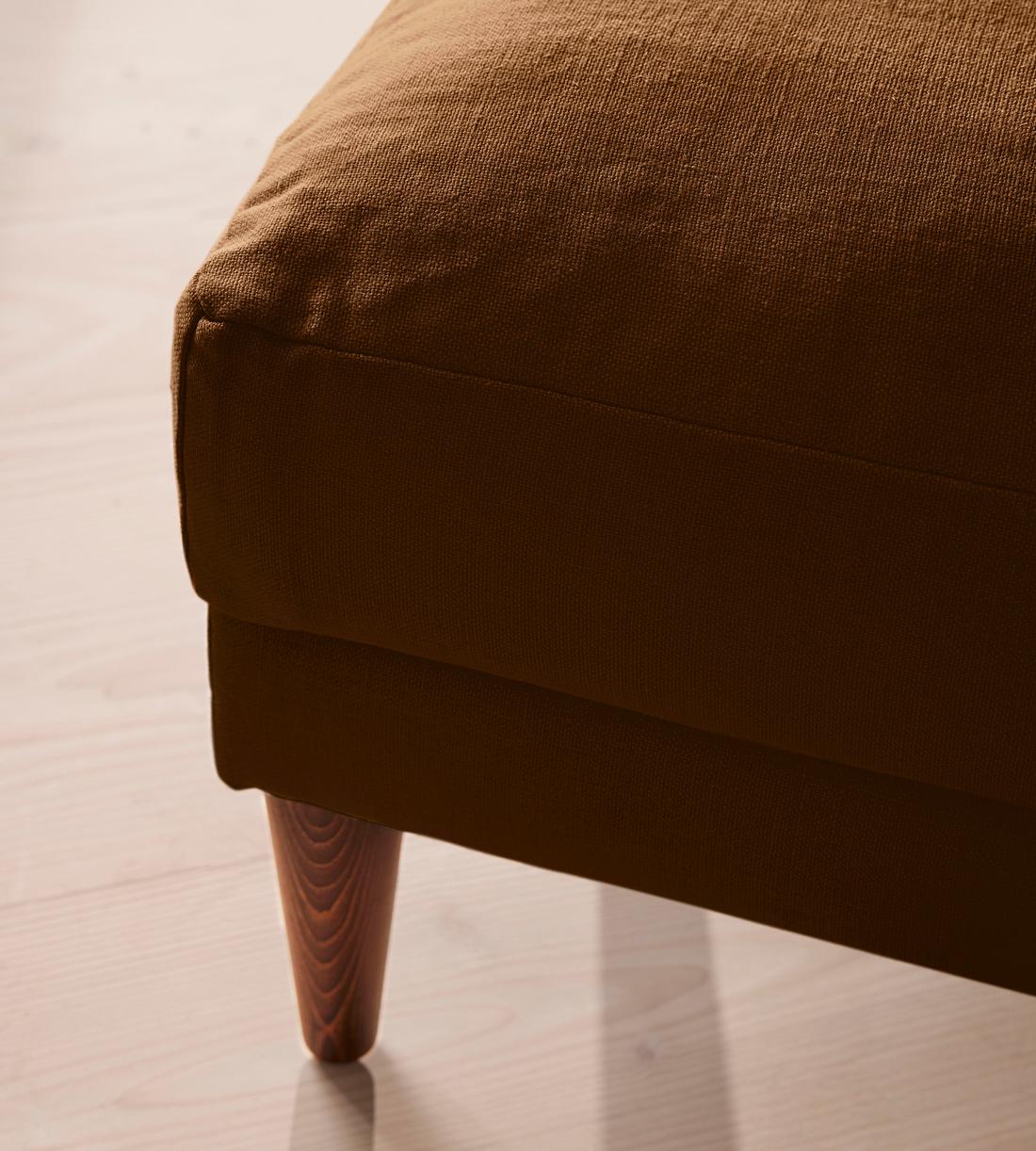 Reya Ottoman - Linen - Terracotta - UK - Images - Image 3