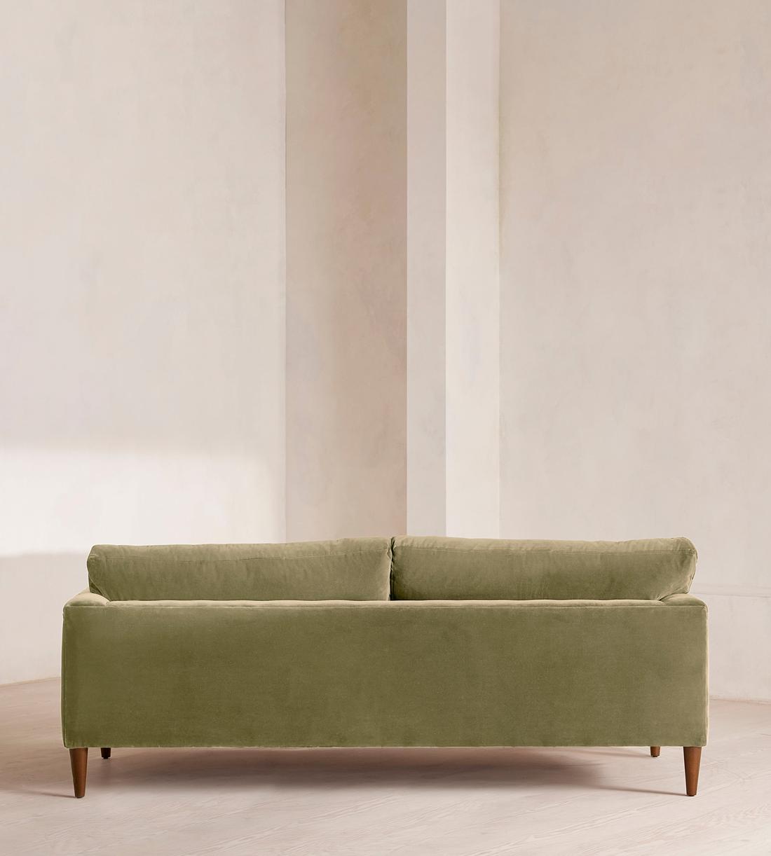 Reya Three Seater Sofa - Velvet - Lichen - Images - Image 5
