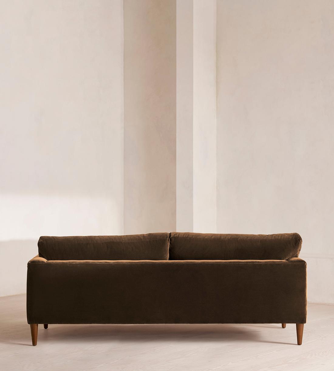 Reya Three Seater - Sofa - Velvet - Chocolate - Images - Image 4