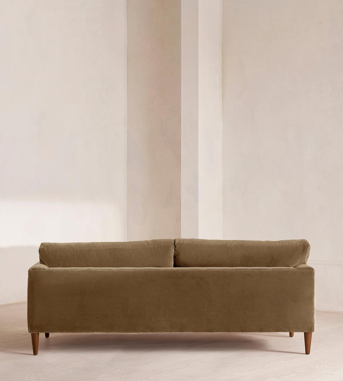 Reya Three Seater Sofa - Velvet - Truffle - UK - Images - Image 4
