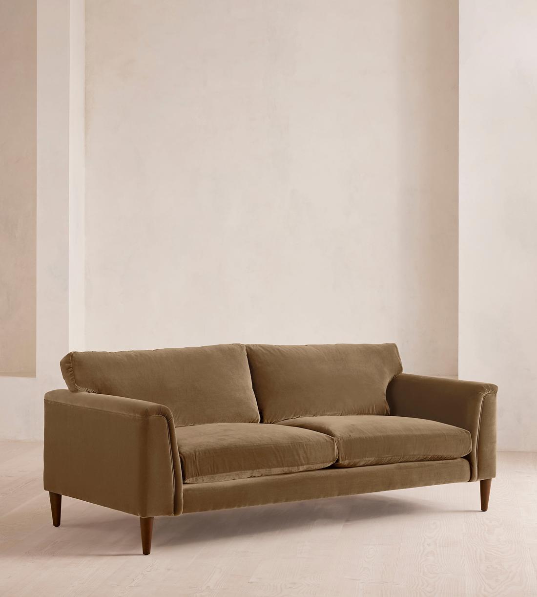 Reya Three Seater Sofa - Velvet - Truffle - US - Listing - Image 2