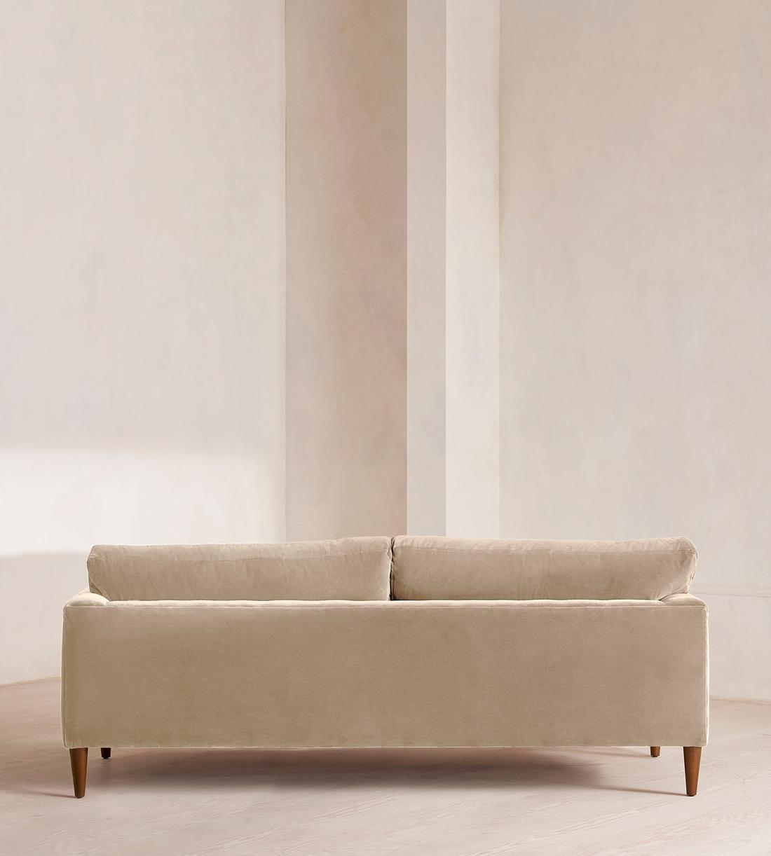 Reya Three Seater Sofa - Velvet - Oyster - UK - Images - Image 4