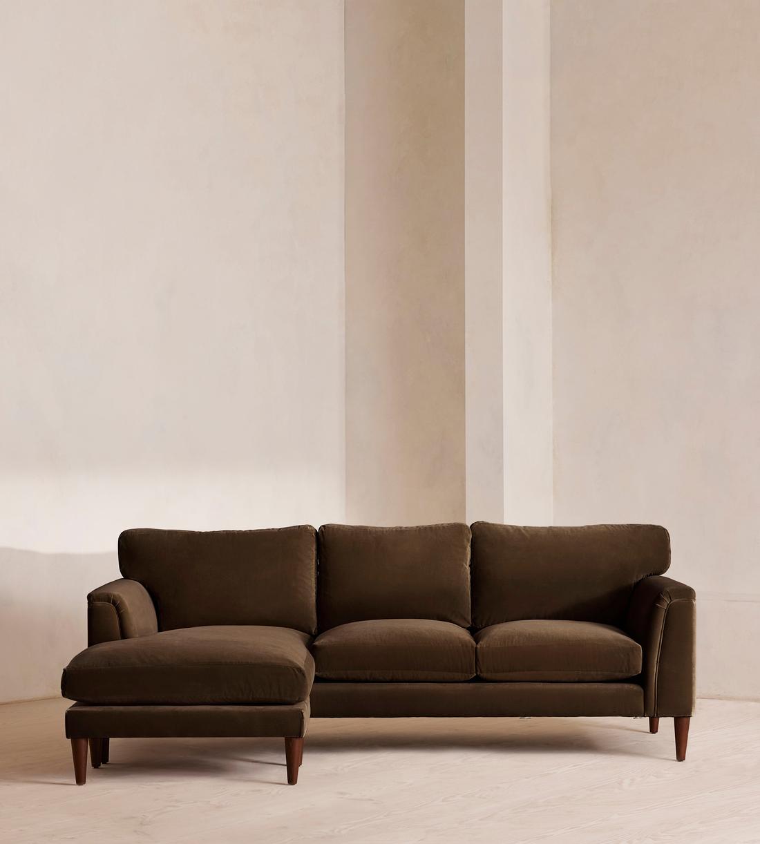 Reya Chaise-end - Sofa - Velvet - Chocolate - US - Listing - Image 1