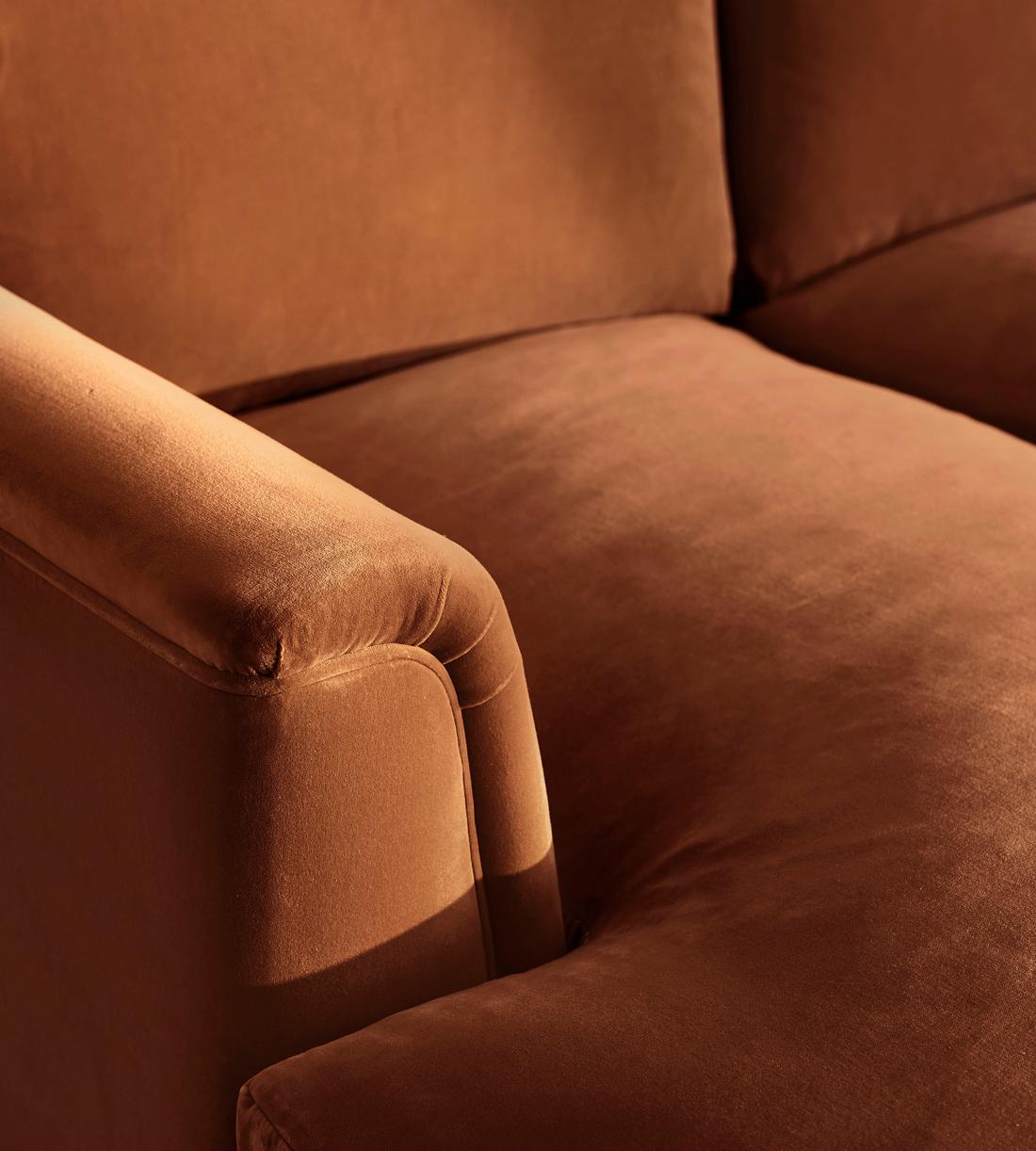 Reya Chaise-End Sofa - Velvet - Cinnamon - UK - Images - Image 5