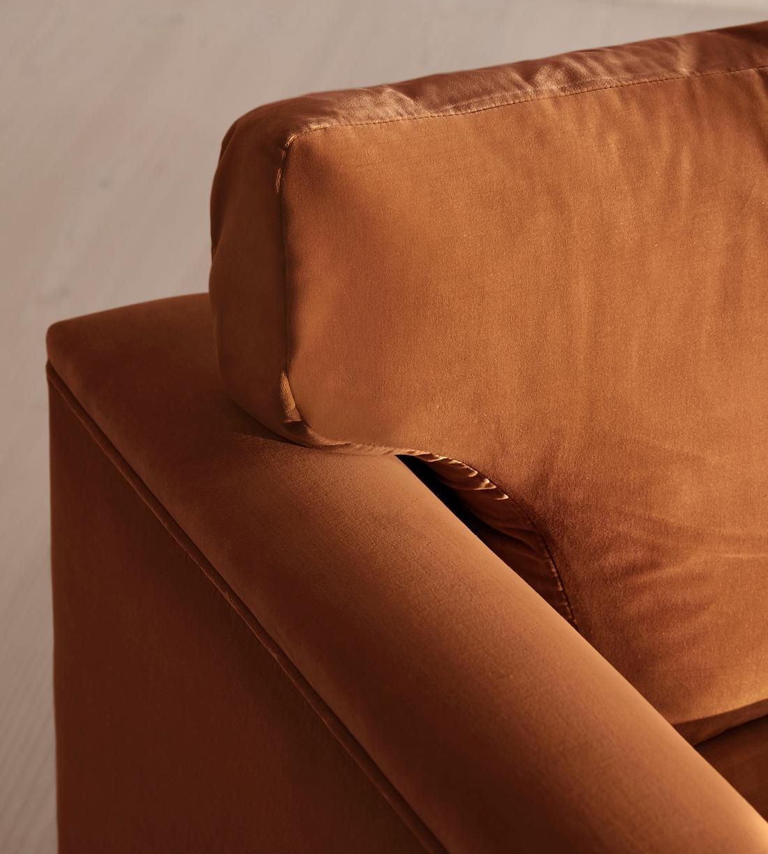 Reya Chaise-End Sofa - Velvet - Cinnamon - US - Images - Image 5