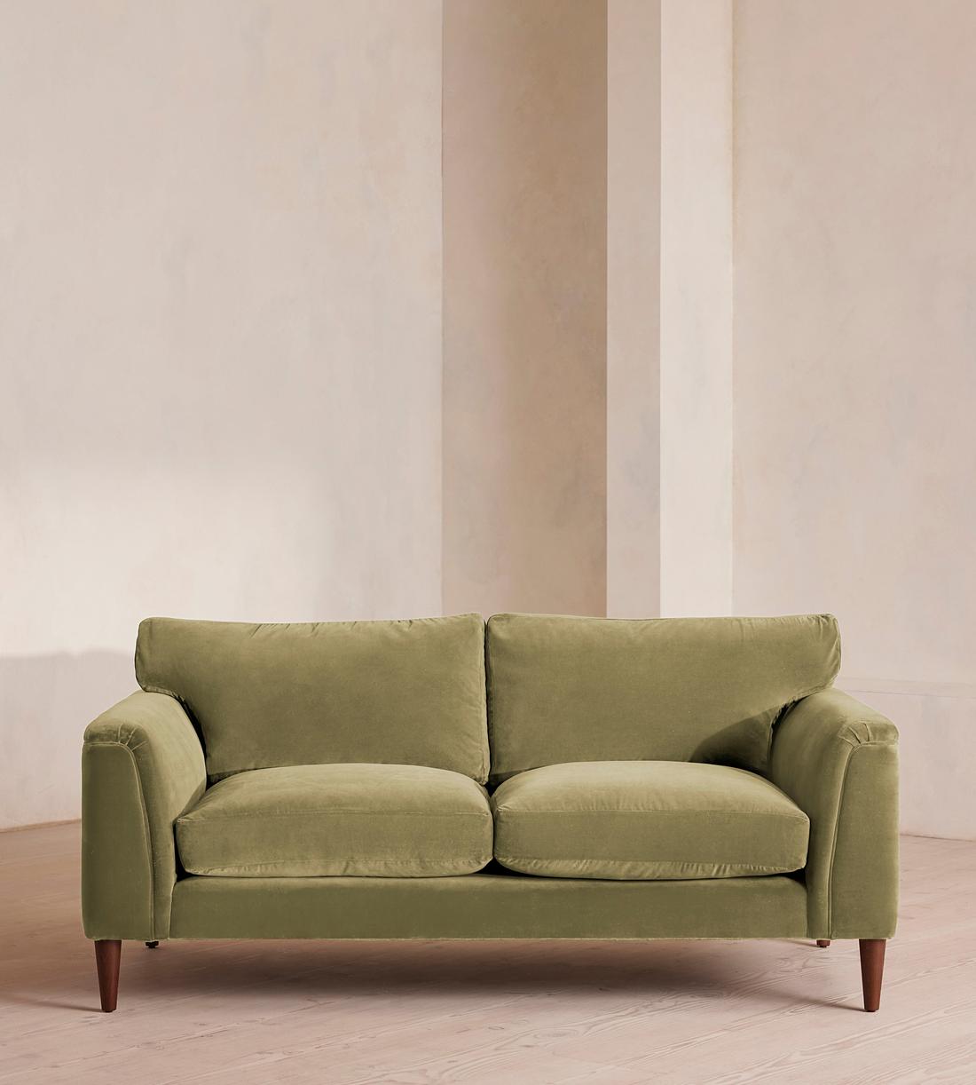 Reya Two Seater Sofa - Velvet - Lichen - US - Listing - Image 1
