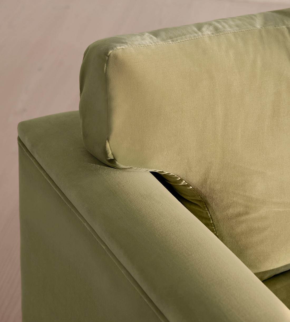 Reya Two Seater Sofa - Velvet - Lichen - US - Images - Image 5