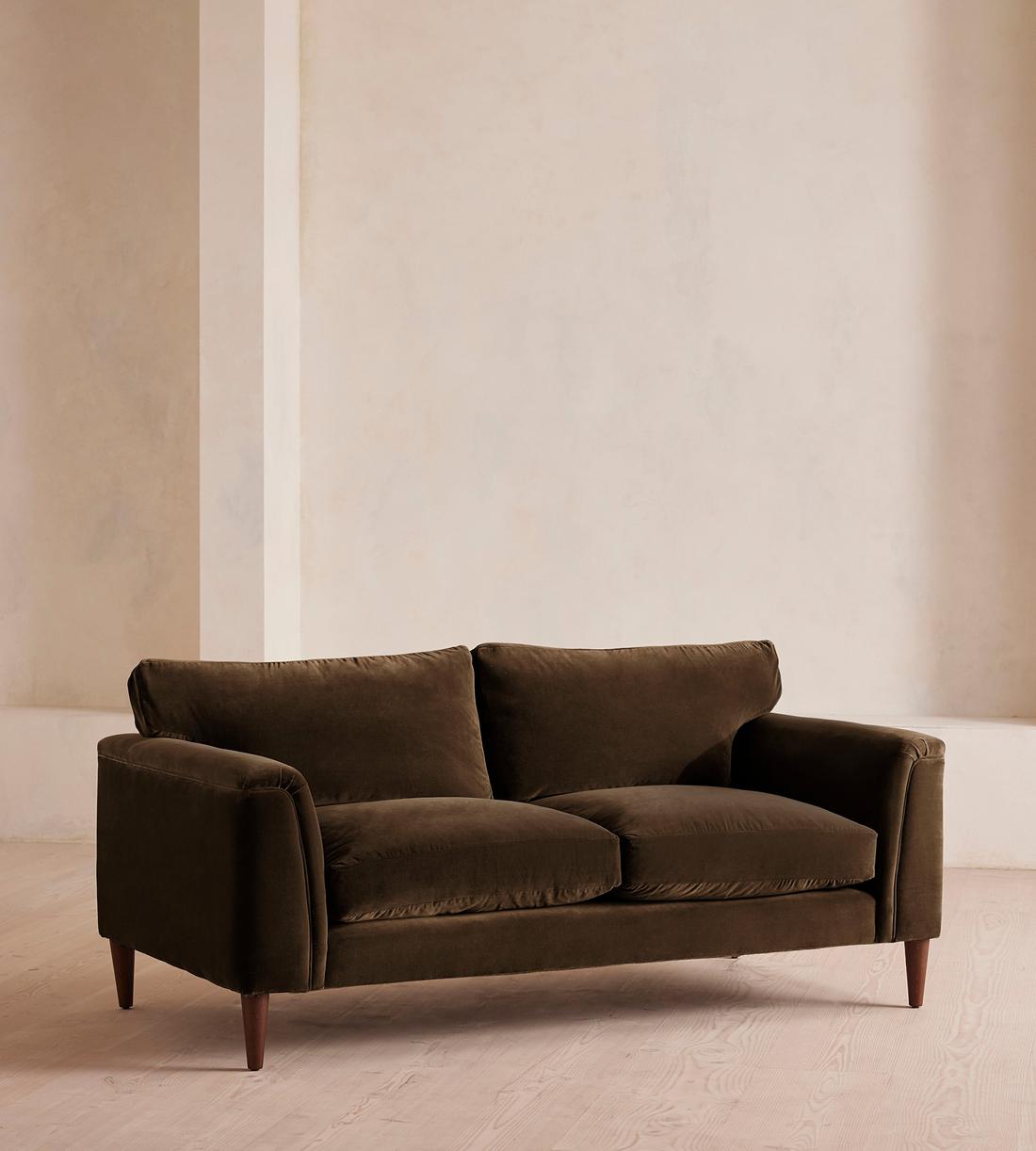 Reya Two Seater - Sofa - Velvet - Chocolate - Listing - Image 2