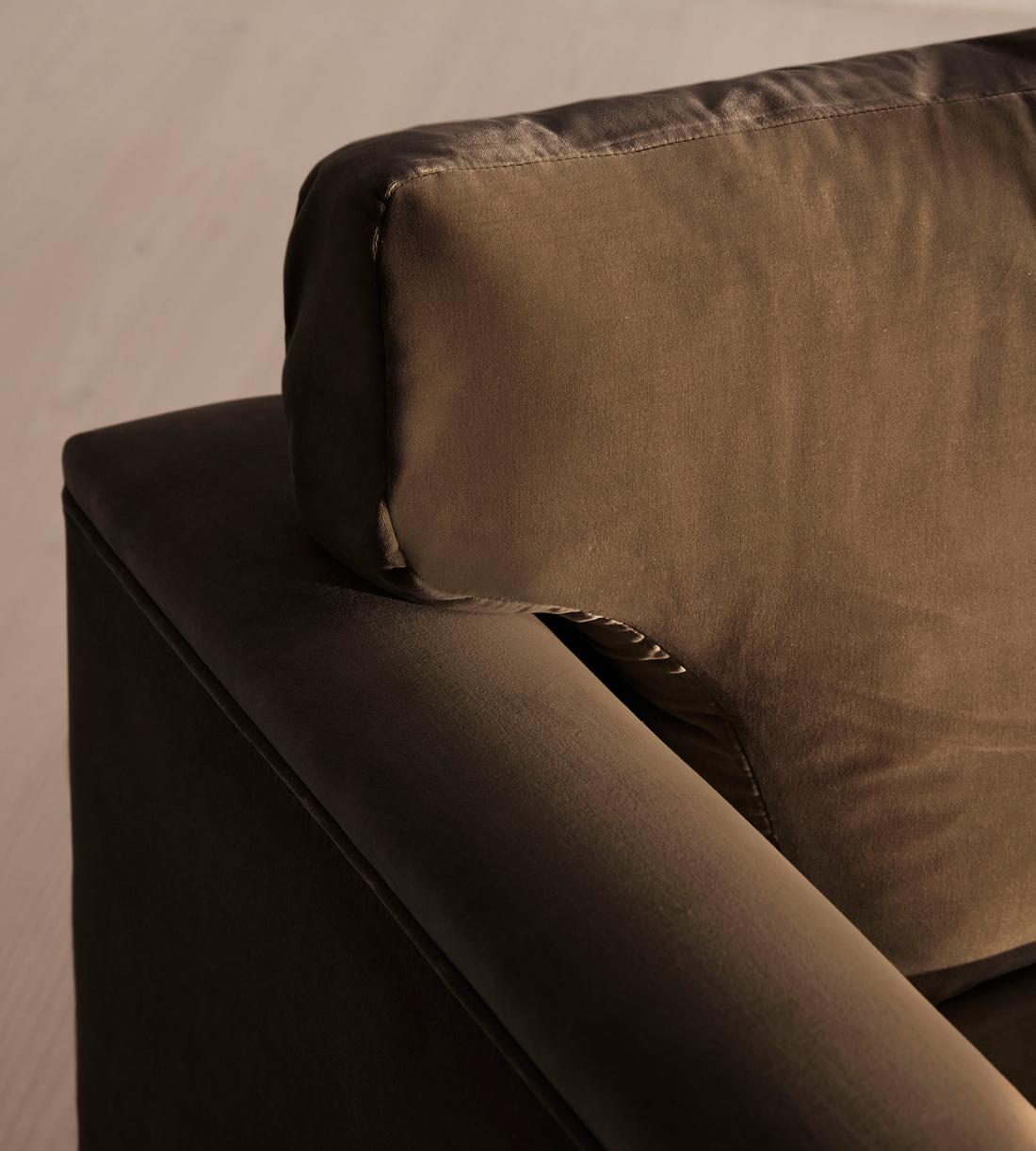 Reya Two Seater - Sofa - Velvet - Chocolate - Images - Image 5