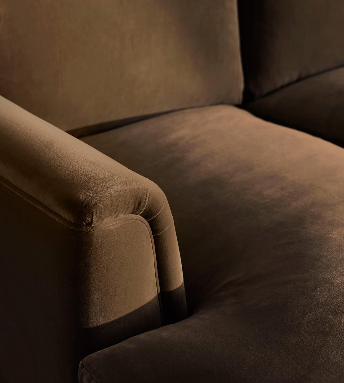 Reya Two Seater - Sofa - Velvet - Chocolate - US - Images - Image 5