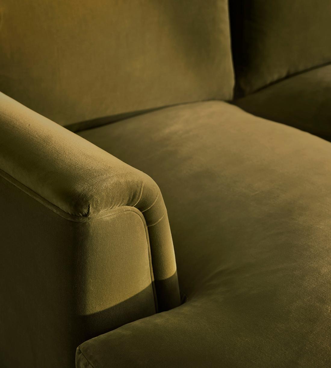 Reya Two Seater Sofa - Velvet - Olive - US - Images - Image 5