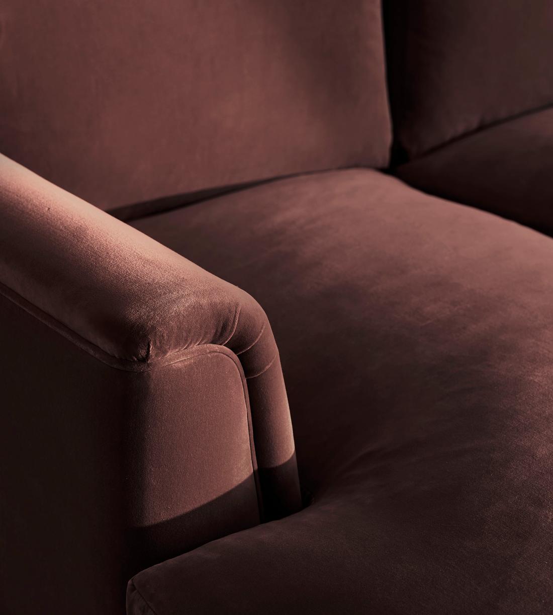 Reya Two Seater Sofa - Velvet - Aubergine - US - Images - Image 5