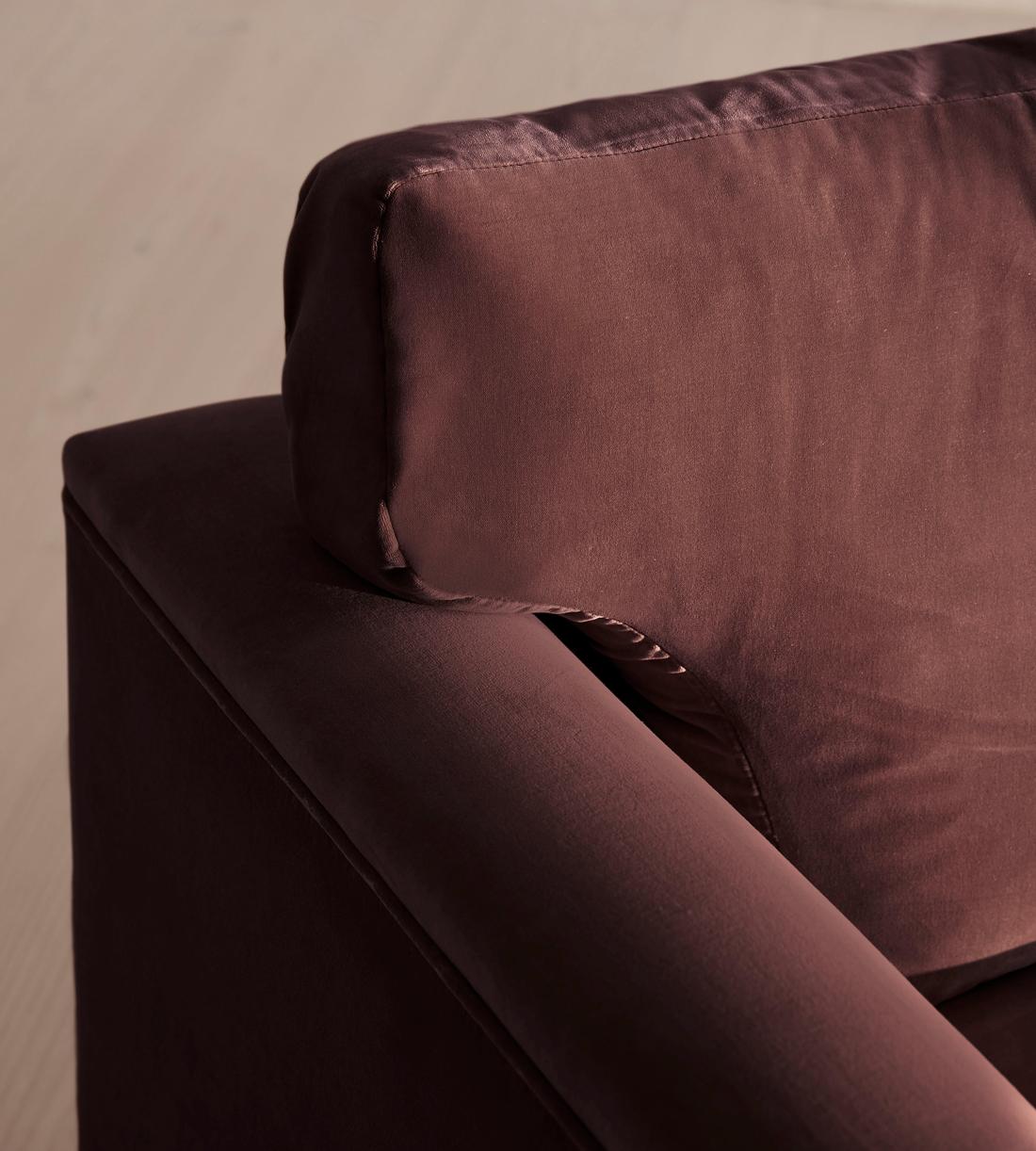 Reya Two Seater Sofa - Velvet - Aubergine - US - Images - Image 6