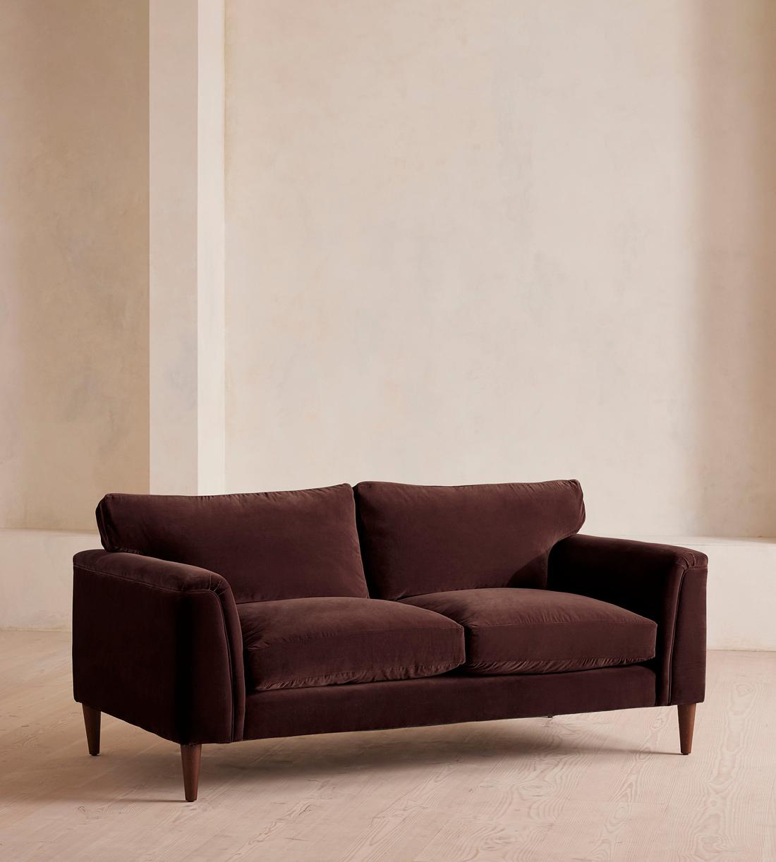 Reya Two Seater Sofa - Velvet - Aubergine - US - Listing - Image 2