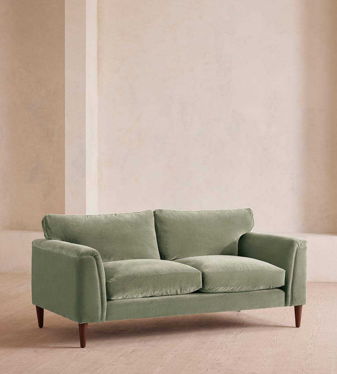 Reya Two Seater Sofa - Velvet - Seafoam - US - Listing - Image 2