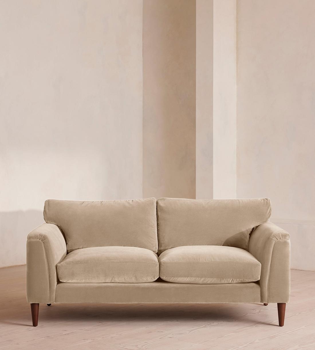 Reya Two Seater Sofa - Velvet - Oyster - US - Listing - Image 1