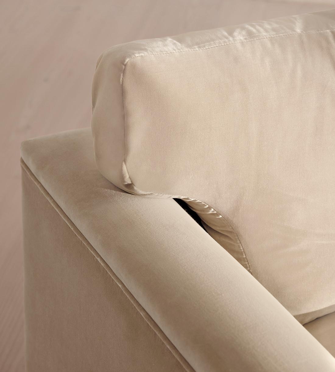 Reya Two Seater Sofa - Velvet - Oyster - US - Images - Image 5