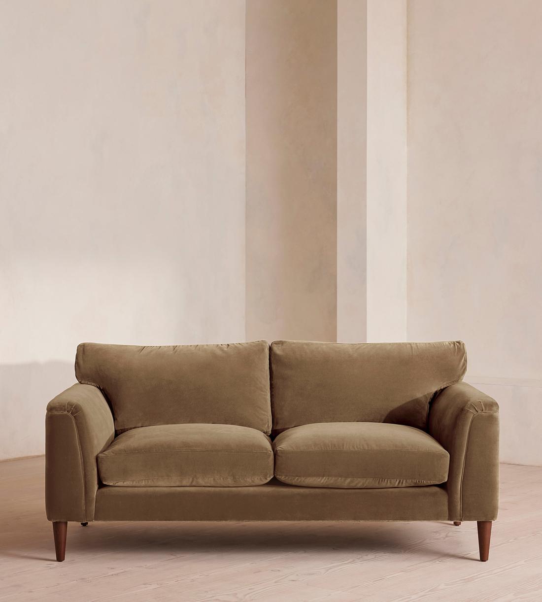 Reya Two Seater Sofa - Velvet - Truffle - US - Listing - Image 1