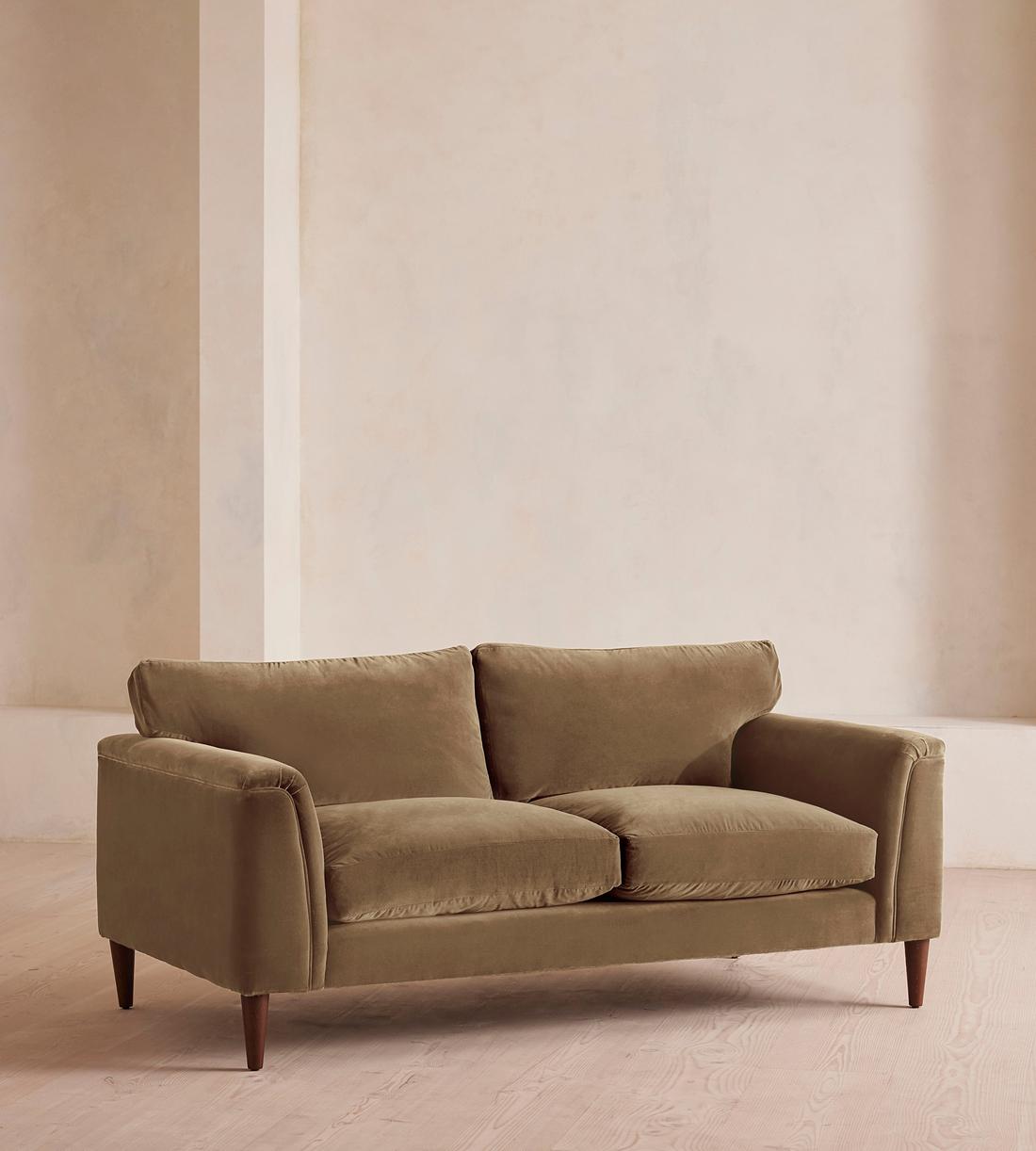 Reya Two Seater Sofa - Velvet - Truffle - US - Listing - Image 2