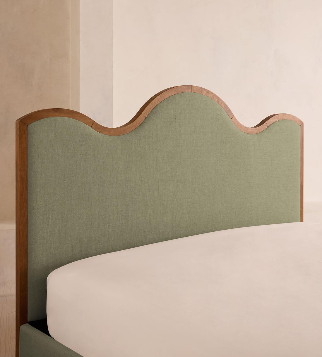 Aubrey Bed - Queen - Linen - Sage - US - Images - Image 5