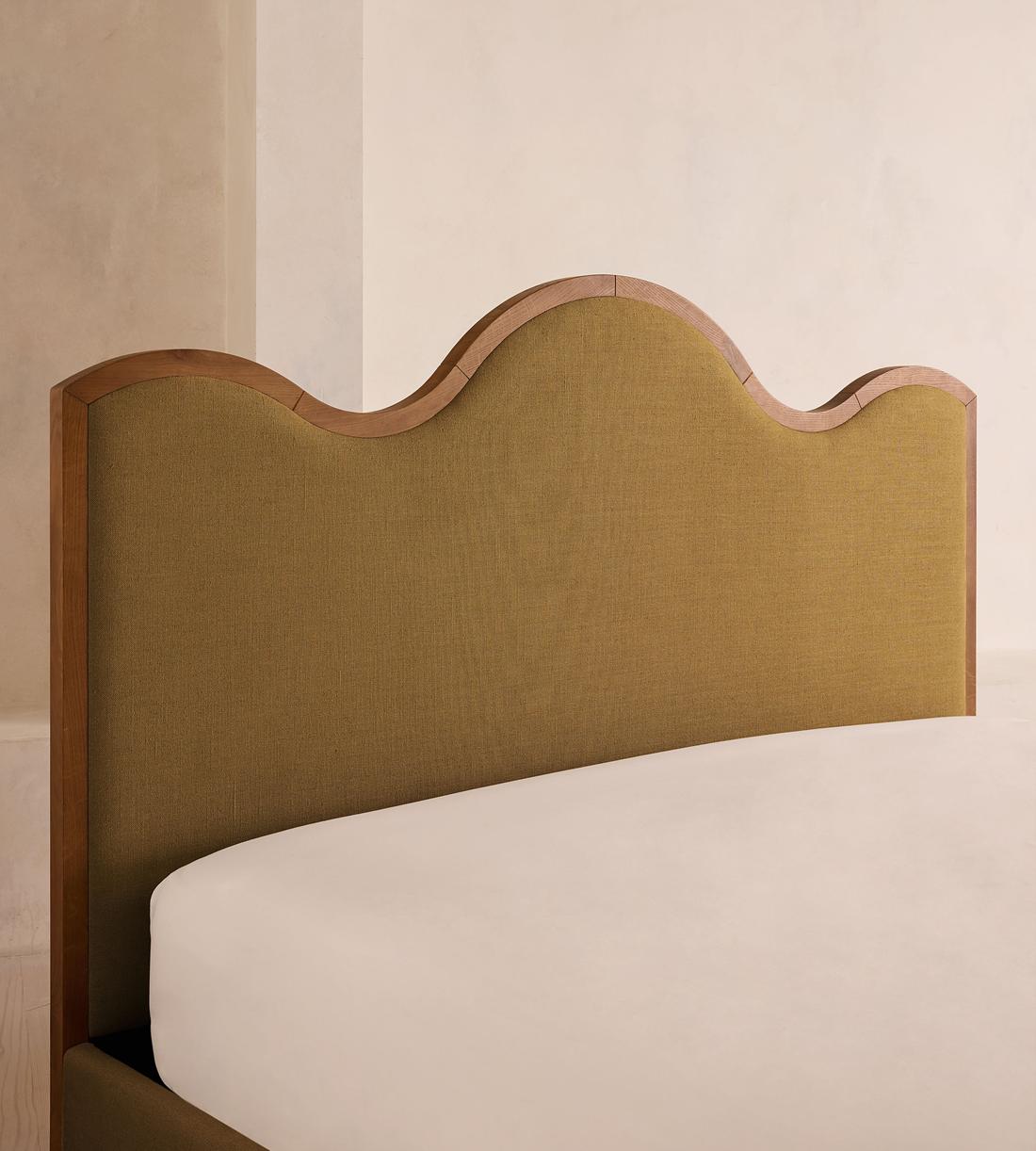 Aubrey Bed - King - Linen - Ochre - Images - Image 4