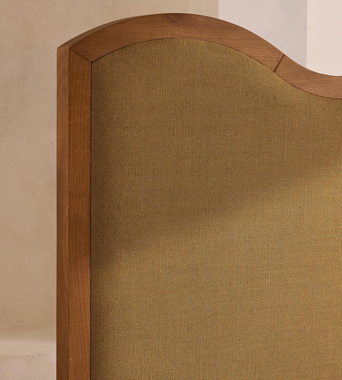 Aubrey Bed - Queen - Linen - Ochre - US - Images - Image 3