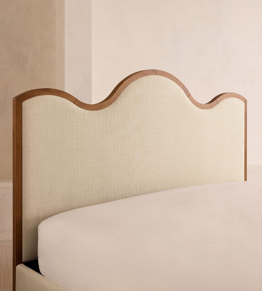 Aubrey Bed - Queen - Linen - Bisque - US - Images - Image 4