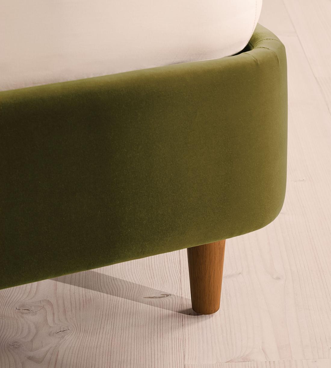 Aubrey Bed - King - Velvet - Olive - Images - Image 5