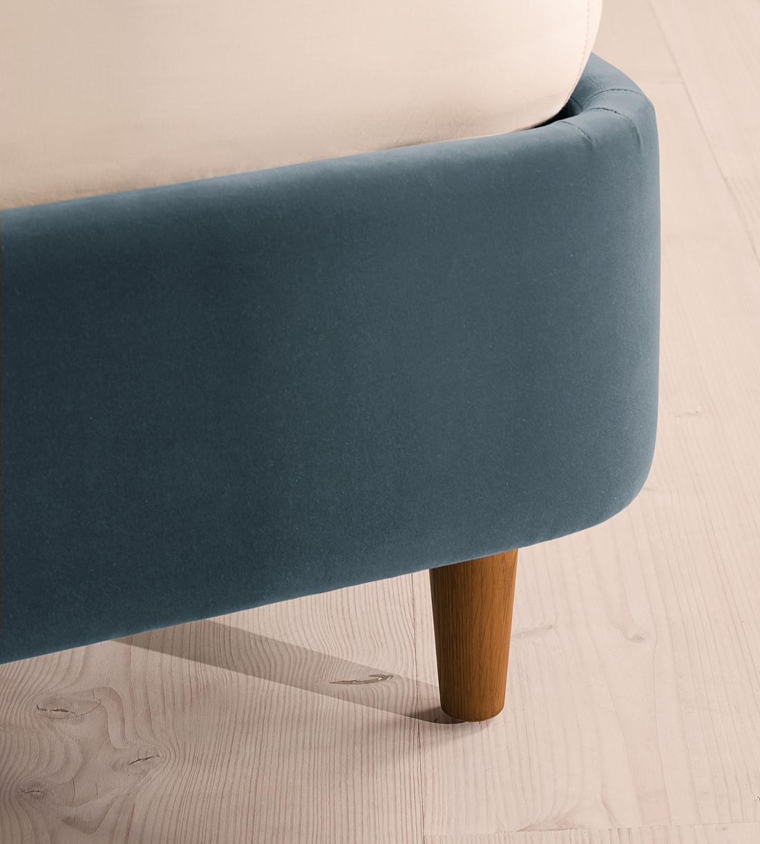 Aubrey Bed - King - Velvet - Grey Blue - Images - Image 5