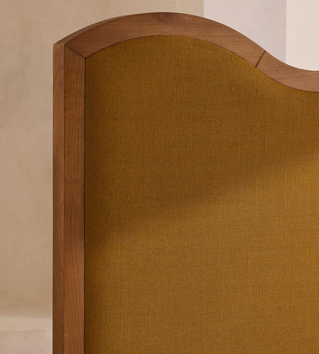 Aubrey Bed - King - Linen - Turmeric - UK - Images - Image 3